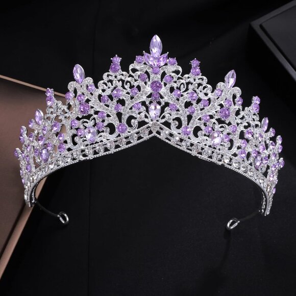 Tiaras and Crowns Womens 3-Piece Crystal Jewelry Set Costume Party Prom - Picture 9 of 9